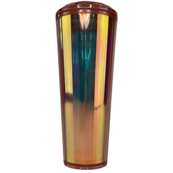 Starbucks Summer 2020 Orange Kaleidoscope Iridescent Dome Tumbler 24oz - Picture 2 of 7